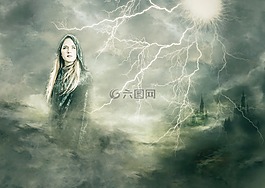 女神,復(fù)合材料,閃電