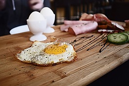 雞蛋,早餐,食品