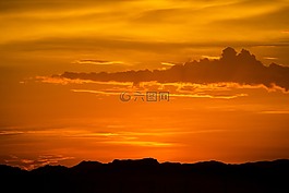 亚利桑那州,日出,山