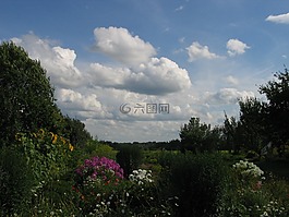 性质,天空,夏季