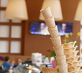 冰淇凌客厅,蛋卷冰淇淋,维夫饼干