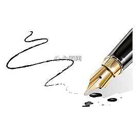 筆,寫作,跡象