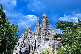 哈根贝克动物园,山,岩