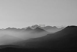 山,高原,云