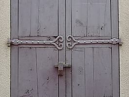 鐵藝,舊門鉸鏈門,心