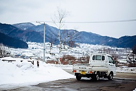 山,高原,雪