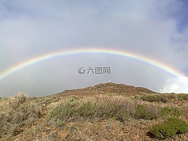 彩虹,la 爬行動物,山