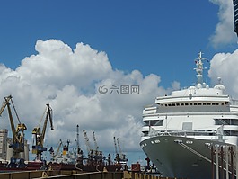 船舶,海港,端口