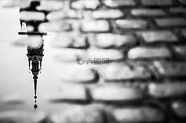 街,路,湿