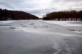 冰,湖,凍結(jié)