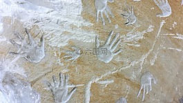 手,墻,年輕