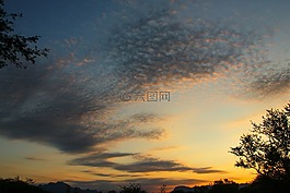 云,空氣,太陽