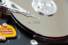硬盤,分解,汽缸