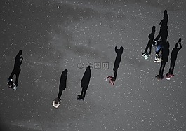 人民,陰影,剪影