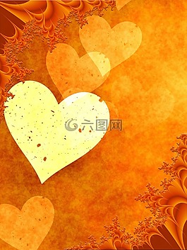橙,心臟,愛情