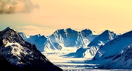 山,冬天,雪