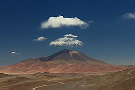 山,高原,云