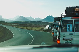 街,山,高原