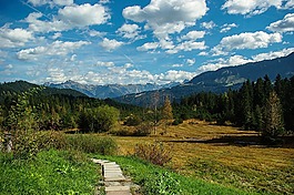 景观,riezlern,山