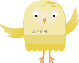 貓頭鷹,黃色,舞蹈