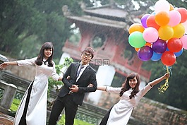 友誼,女孩,亞洲