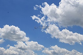 云,藍色的天空,天氣