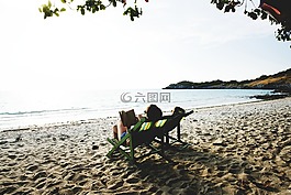 岸,閱讀,自由