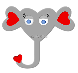 象,動(dòng)物,心