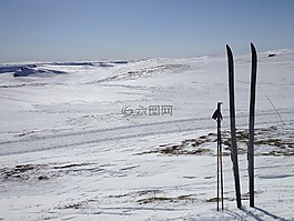 山,雪,冬天