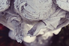天使,雕像,信仰