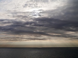 早晨,海,光