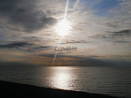 早晨,海,光