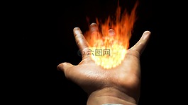 手,火,火焰