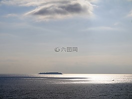 早晨,海,光