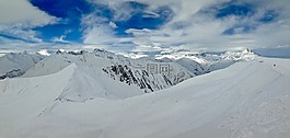 山,景觀,高峰