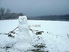雪人,冬天,雪