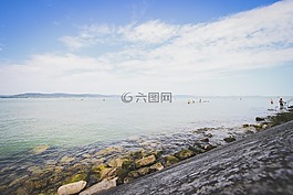 巴拉頓湖,夏季,海灘