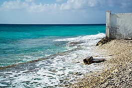 海灘,鵝卵石,海