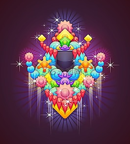 徽章,抽象,抽象的設計