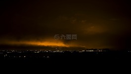 機(jī)場(chǎng),夜間照片,夜之光