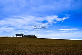 天線桿,希爾,天空