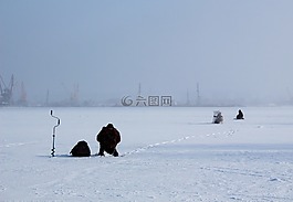 冬季,雪,冰