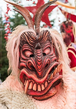 krampus,掩码,令人毛骨悚然