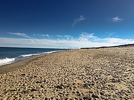 海灘,天空,沙