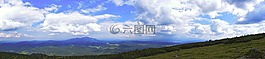 天空,山,全景圖