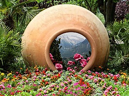 春天,鮮花,花園