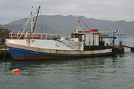 船,漁船,海港