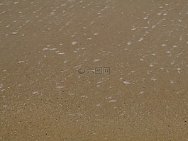 沙,海滩,桑迪