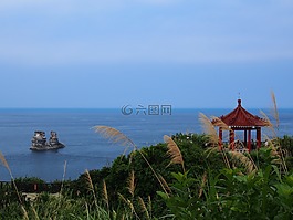 臺灣,夏季的房子,巖石