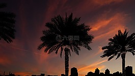 黃昏,迪拜,天空